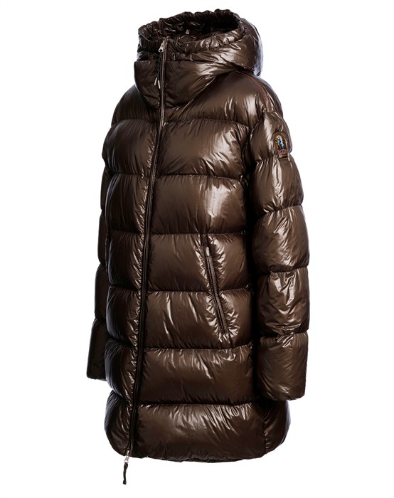 Ivonne Long Down Jakke - Earth Brown